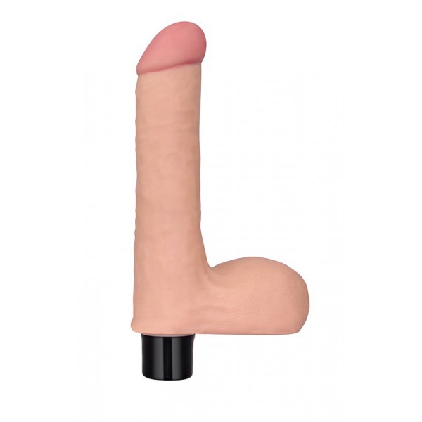 Vibrerende dildo met echt zacht beursje 14 x 4cm