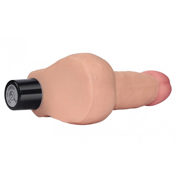 Vibrierender Dildo mit Real Soft Stipendien 14 x 4cm