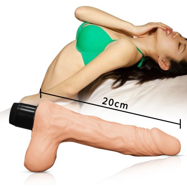 Real Feel Vibrating Dildo 13.5 x 3.5cm Chair