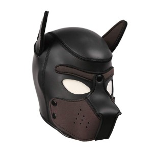 Kinky Puppy Passamontagna PUPPY in neoprene marrone