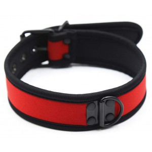 Kinky Puppy Halsband PUPPY Neopren Rot