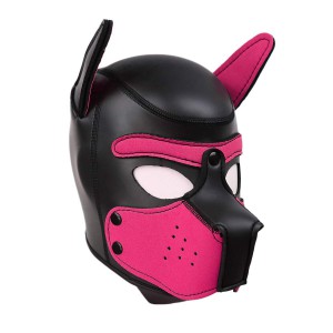 Kinky Puppy Cappuccio in neoprene PUPPY rosa