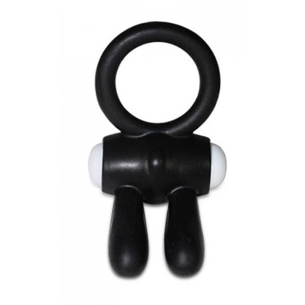 Anello vibrante Power Clit Rabbit - Nero