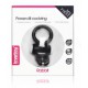 Power Clit Rabbit Vibrating Ring - Black