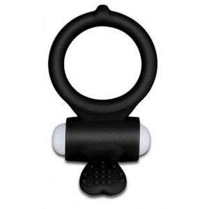 LoveToy Anillo vibrador Power Clit HEART - Negro