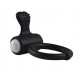 Power Clit HEART Vibrating Ring - Black