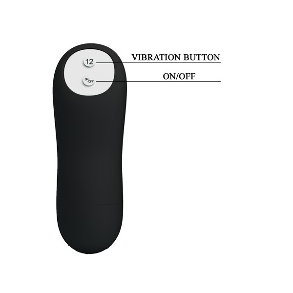 Penz Vibrating Plug 12 Functions 10 x 3cm