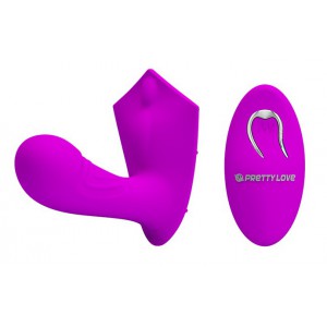 Pretty Love Doppelter Stimulator Willie - Violett