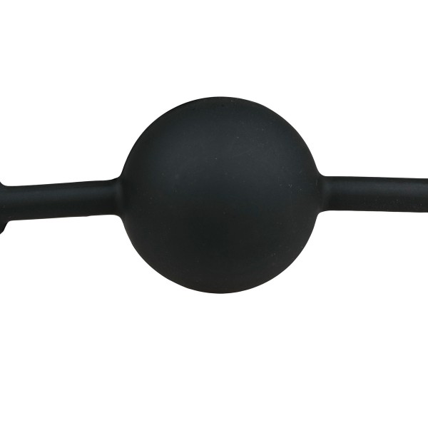 Mordaça flexível com bola de silicone Preto