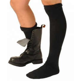 Schwarzer Stiefel Socken