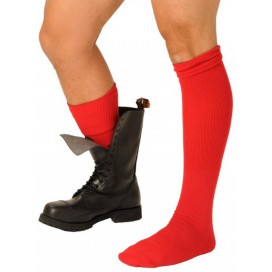 Calcetines rojos para botas