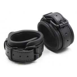 Hemming Faux Leather Handcuffs noir