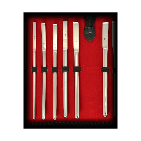 Set of 6 urethral rods - 6 to 11mm