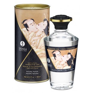 Shunga Aphrodisiac Warming Massage Oil - VANILLA Fetish 100 ml