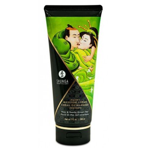 Shunga Exotische Groene Thee & Peer Verteerbare Massage Cream - 200ml
