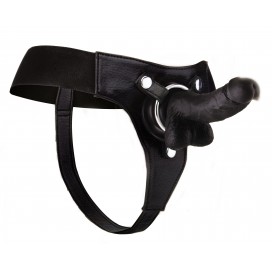 Ouch! Gode ceinture Strap-on - 13 x 3.6 cm Noir