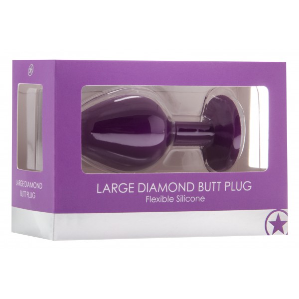 Plug Diamond Large – 7 x 3.5 cm Violet