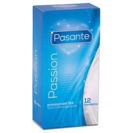 Pasante Ribbed condoms PASSION x12