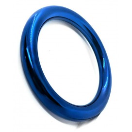 Stainless Steel Ciambella Cockring Blu 8 mm