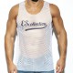 OPEN MESH Tank Top White