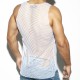 OPEN MESH Tank Top White