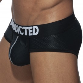 PUSH UP MESH Briefs Black