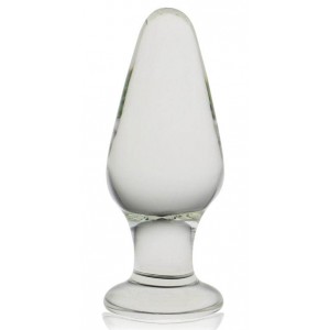 LoveToy Glass plug Romance Transparent 9.5 x 3.8cm