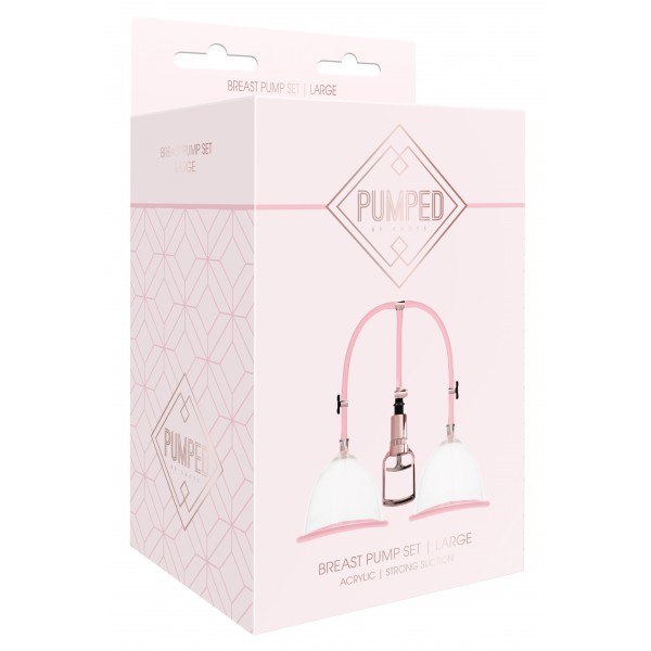 LARGE Breast Pump - Pink Gold