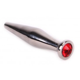 Kiotos Plug for penis with jewel SMOOTH Red 11mm