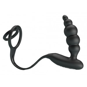 Pretty Love Vibrating plug with VIBRA PENIS rings 8 x 2.4 cm