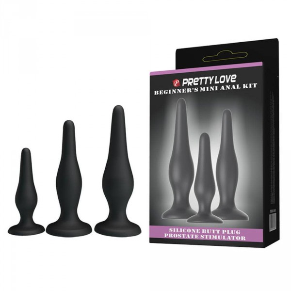 Set of 3 Silicone plugs for beginners