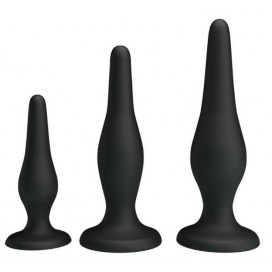 Pretty Love Set of 3 Silicone plugs for beginners