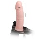 Strap-On Hollow vibrating dildo 17 x 4.5 cm