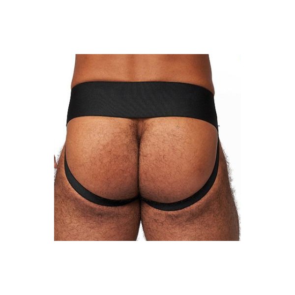 Mister B Leren Jockstrap Zwart