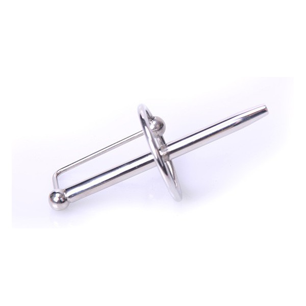 Asta per piercing uretrale con anello PRINCESS WAND 7.5cm x 6mm