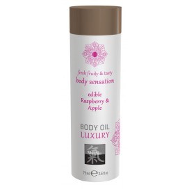 Luxury body oil edible - Raspberry & Apple 75ml