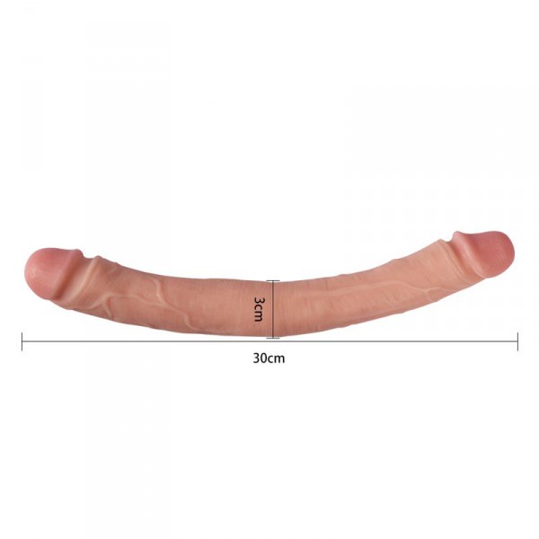 Elvis dubbele dildo 30 x 3.2cm