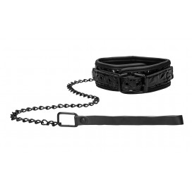 Ouch! Luxury Luxury Black Collar and Lead