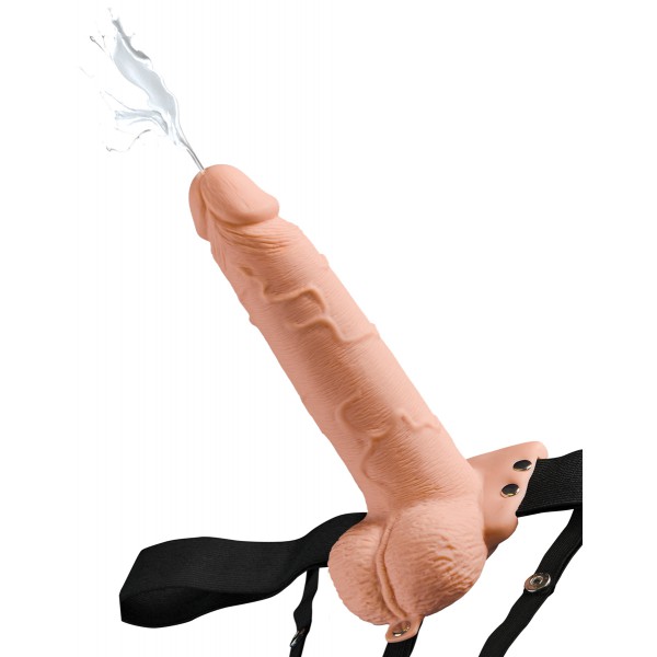 Strap-On Squirting Gürtel-Dildo 17 x 5 cm