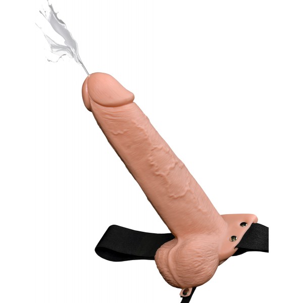 Strap-On Squirting Dildo 20 x 5,5 cm