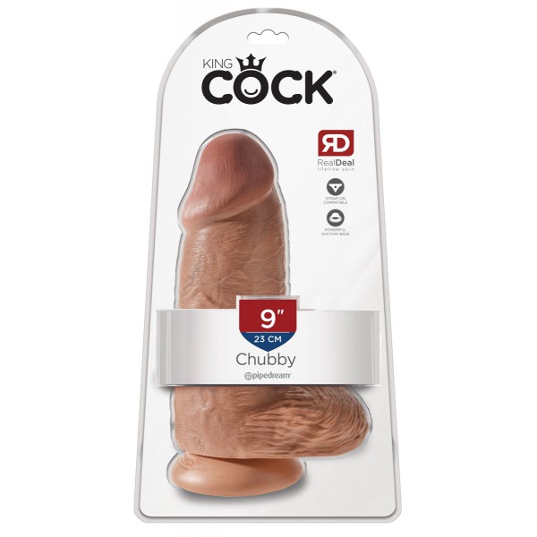 Dildo Chubby King Cock 18 x 7,6cm Beur