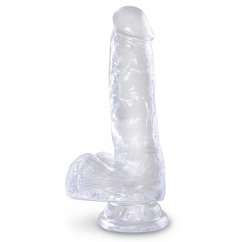 King Cock Gode Transparent King Cock CLEAR 13.5 x 3.5 cm