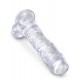 Gode transparent King Cock 18 x 4.7cm