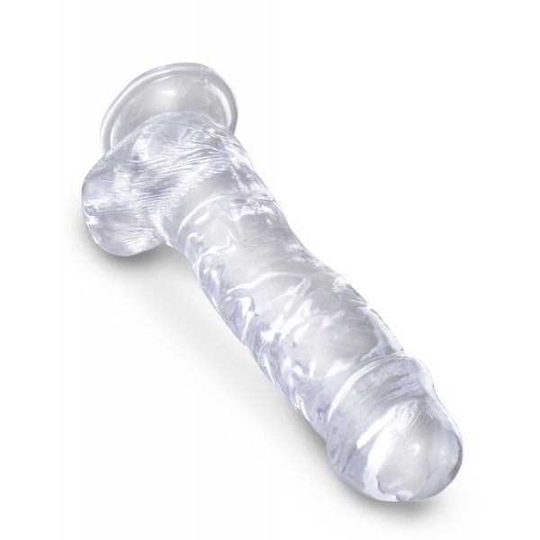 Consolador transparente King Cock 18 x 4,7 cm