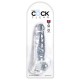 Gode transparent King Cock 18 x 4.7cm