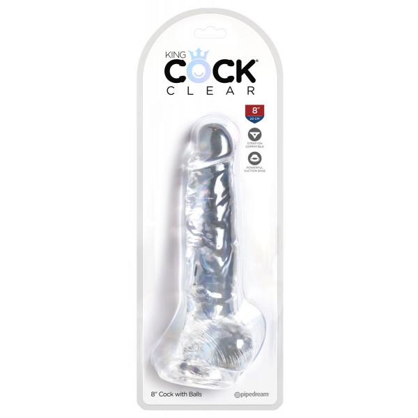 King Cock transparent dildo 18 x 4.7cm