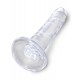 Dildo trasparente King Cock 16 x 3,7 cm