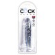 Gode transparent King Cock CLEAR 16 x 3.7 cm