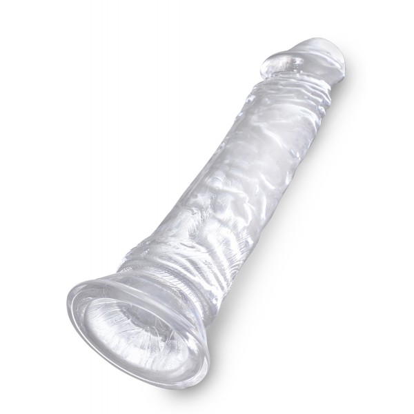 Dildo transparente King Cock 20 x 4,5cm