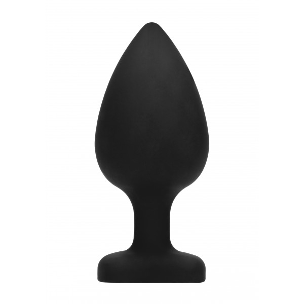 Plug Bijou Anal silicone Heart Noir 8 x 4 cm